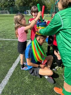Children at a uSports holiday camp