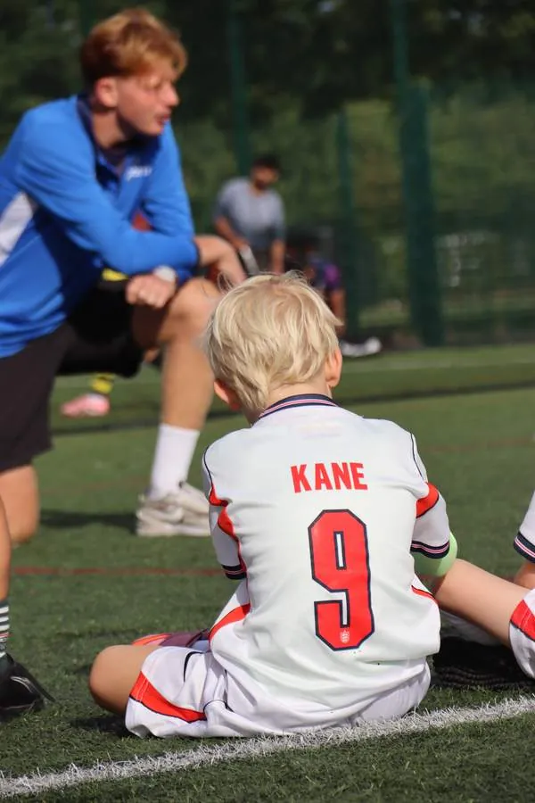 Children at a uSports infant football development centre