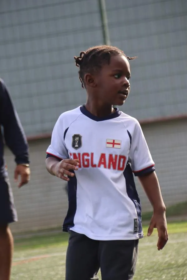 Children at a uSports infant football development centre