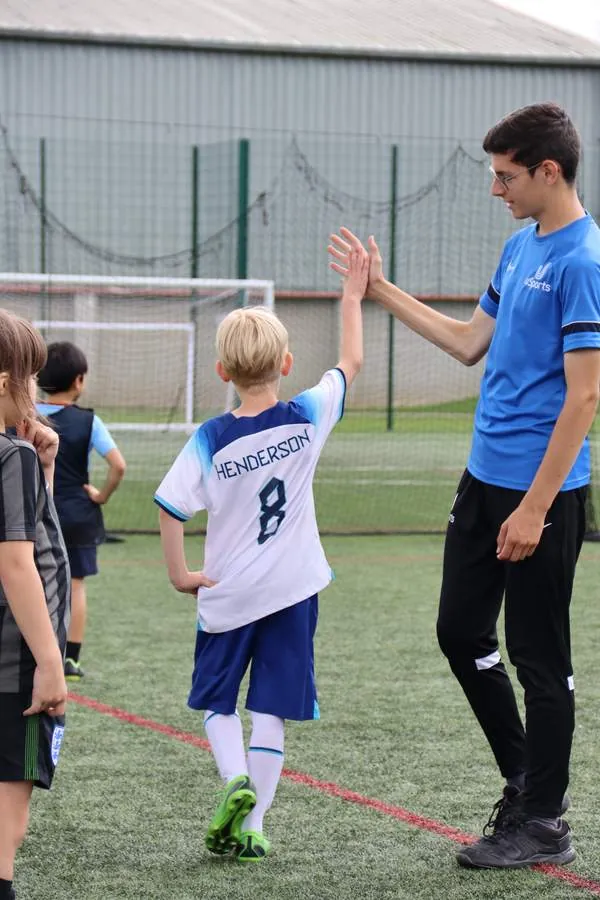 Children at a uSports football holiday camp