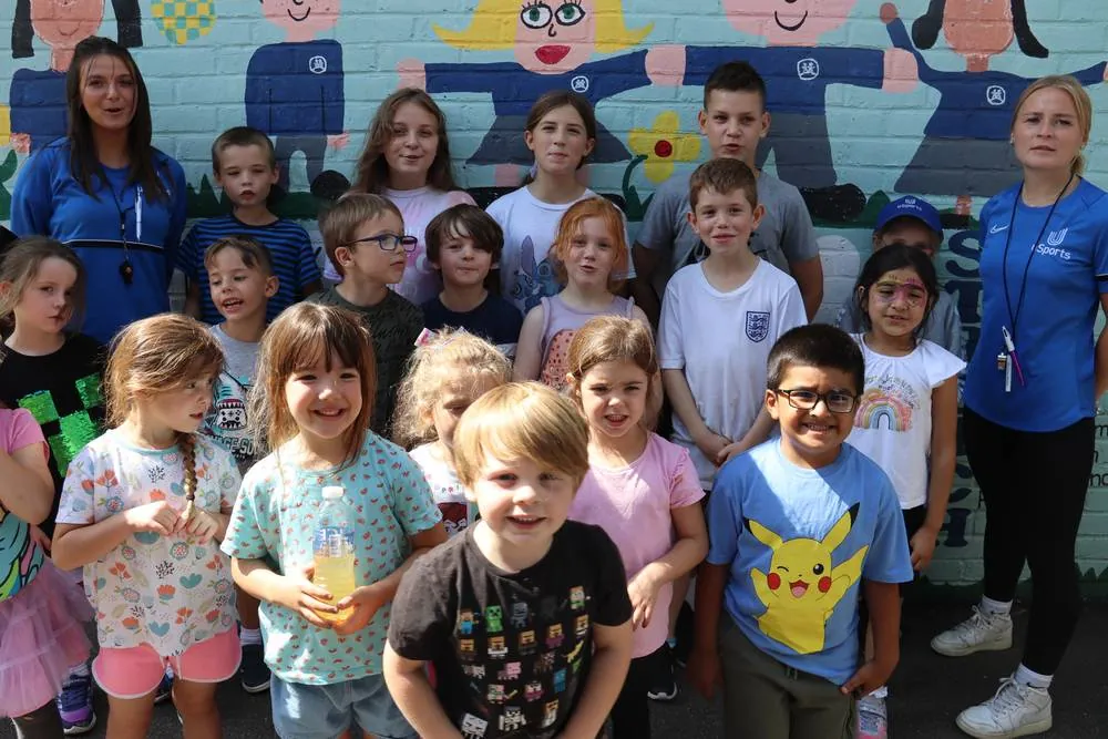 Children at a uSports holiday camp